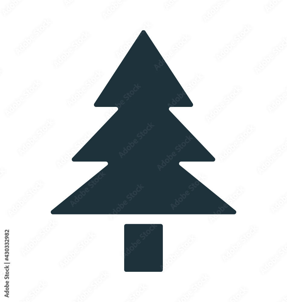 Christmas Tree Vector Icon Christmas Tree Vector Icon
