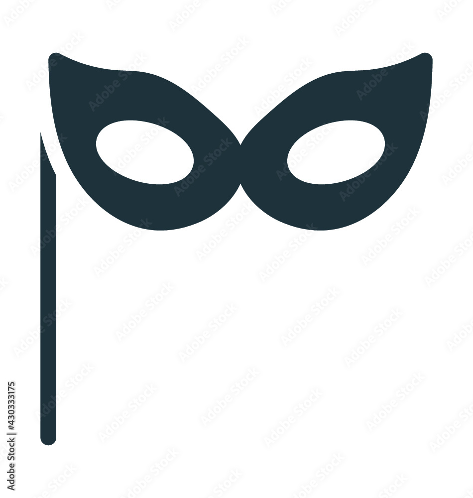Carnival Mask Vector Icon Carnival Mask Vector Icon