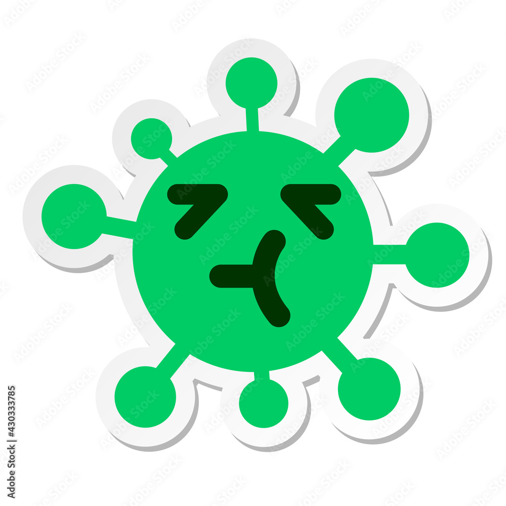 tired virus sticker tired virus sticker