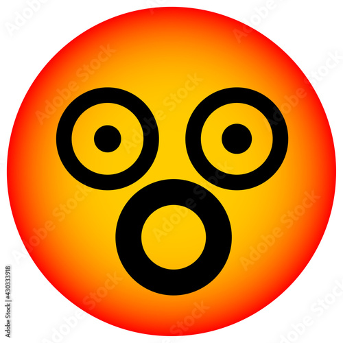 shocked face circle