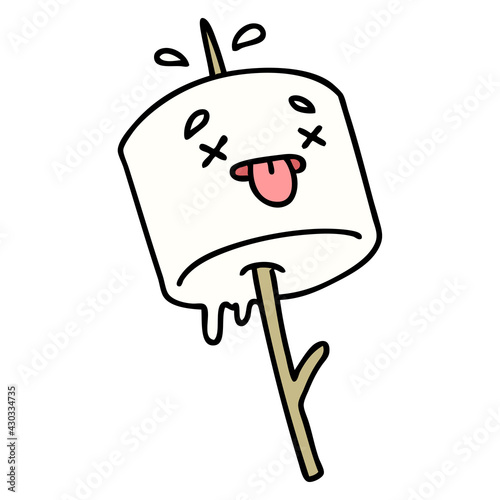 marshmallow on a stick