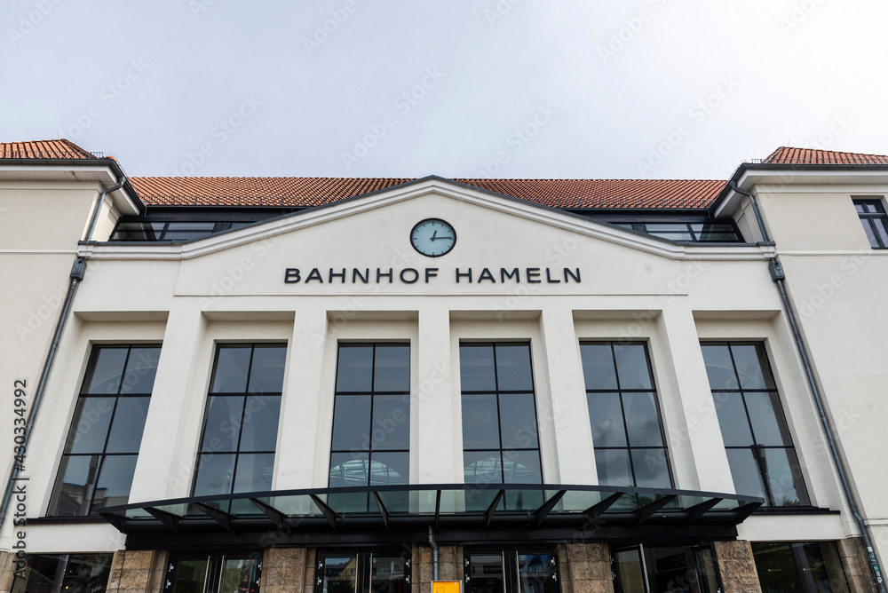 Hameln railway station in Hamelin, Germany