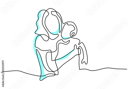Continuous one line drawing...