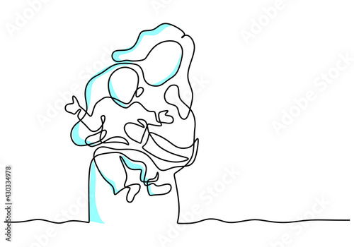 Continuous one line drawing...