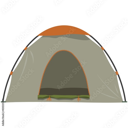 Camp tent vector illustration isolated on white