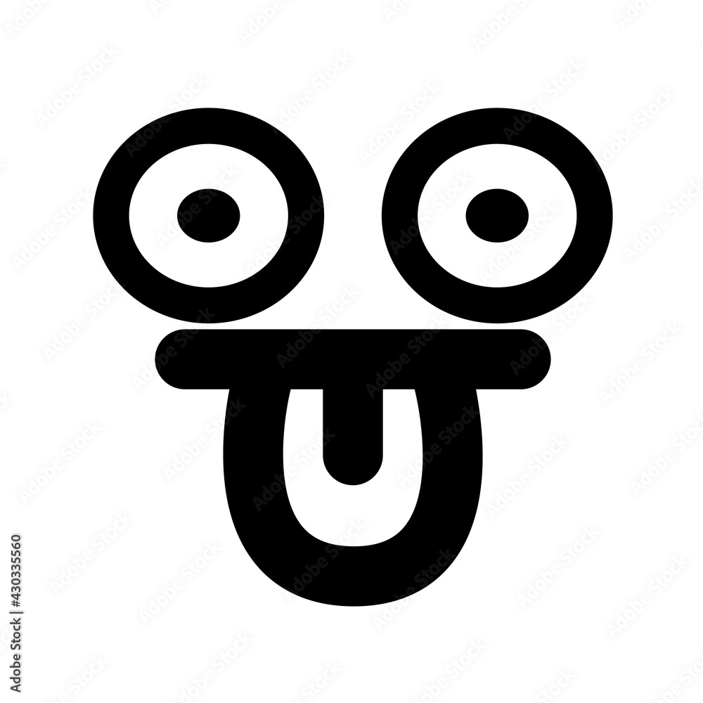 staring face sticking out tongue icon staring face sticking out tongue icon