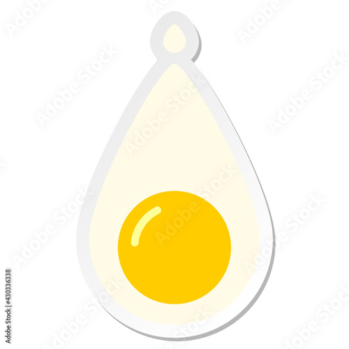 egg yolk sticker