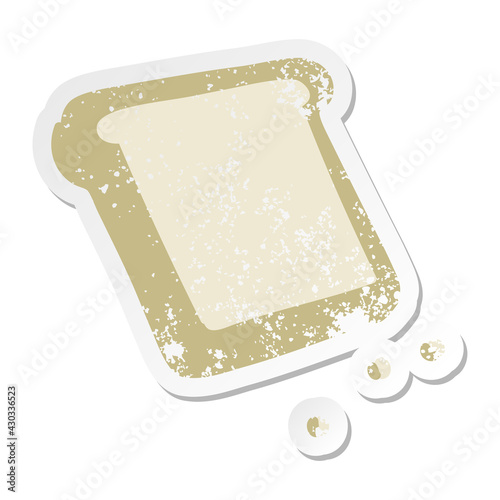 toast grunge sticker
