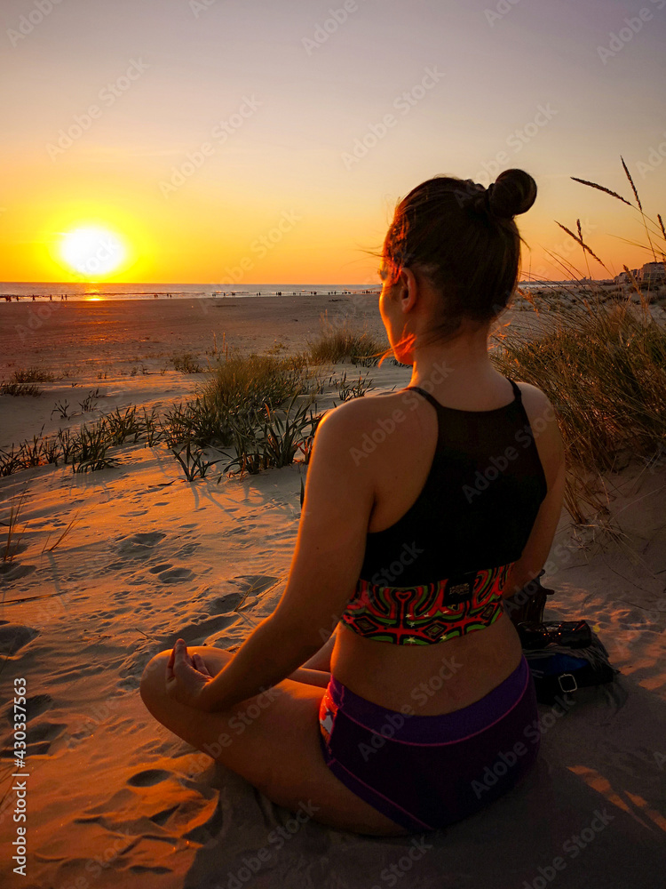 meditacion atardecer