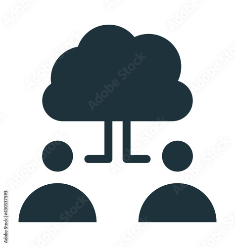 Cloud Computing Vector Icon