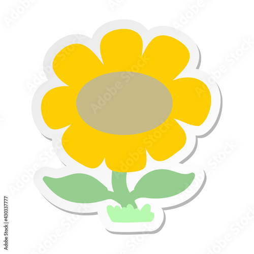 flower growing sticker