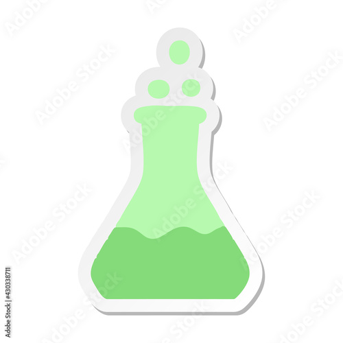 bubbling chemical potion sticker