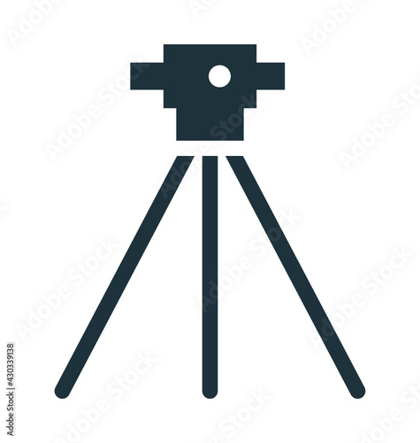 Survey Theodolite Cool Vector Icon