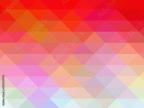 Triangular pixelation. Multi-colored pixel background. The texture consisting of multi-colored triangles.