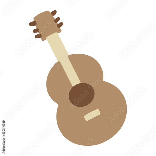 an acoustic guitar
