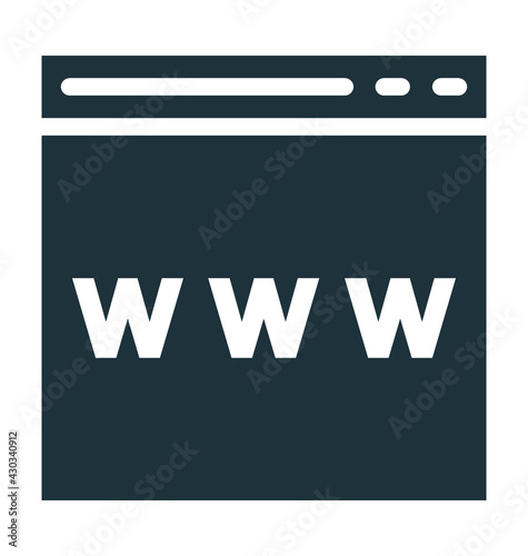Domain Vector Icon
