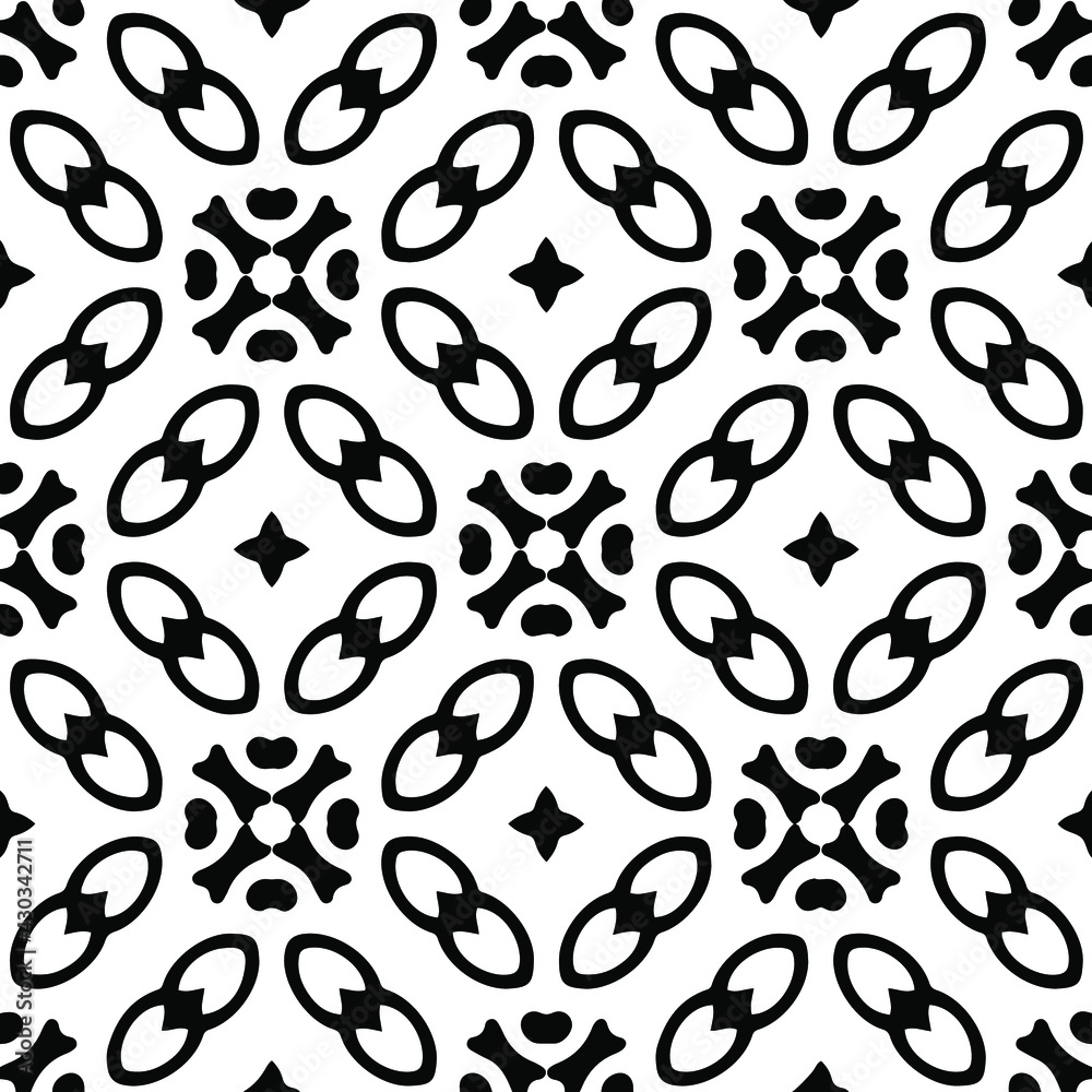 Geometric vector pattern with triangular elements. Seamless abstract ornament for wallpapers and backgrounds. Black and white colors. Geometric vector pattern with triangular elements. Seamless abstract ornament for wallpapers and backgrounds. Black and white colors.