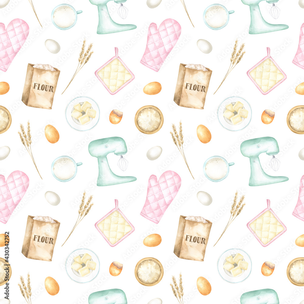 Baking Seamless Pattern Baking Seamless Pattern