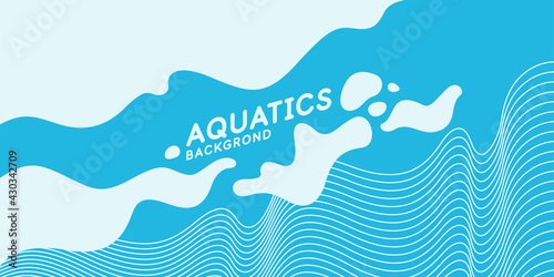 Modern colored poster for sports. Vector illustration