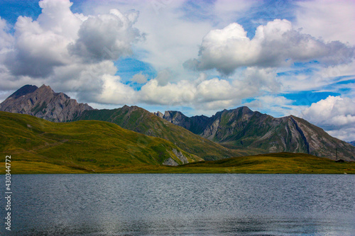 Wonderful Alps lake scenery