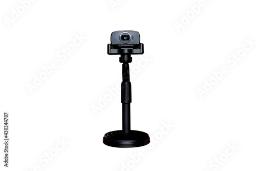 Stationary webcam , web camera isolated on white background