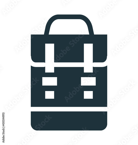 School Bag Vector Icon
