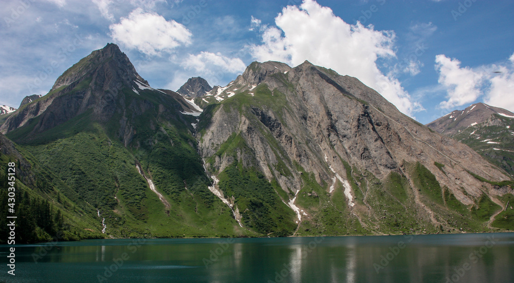 Italian alps lake scenery