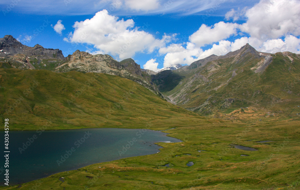 Beautiful mountain lake view