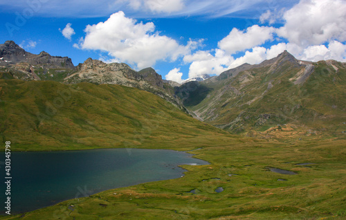 Beautiful mountain lake view