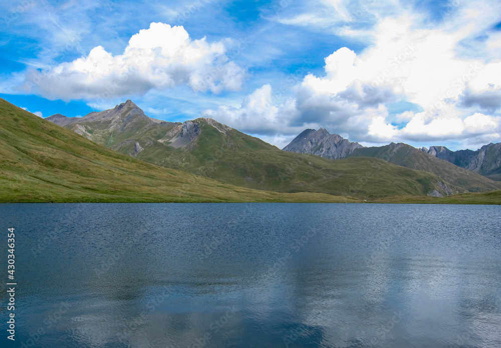 Relaxing mountain lake