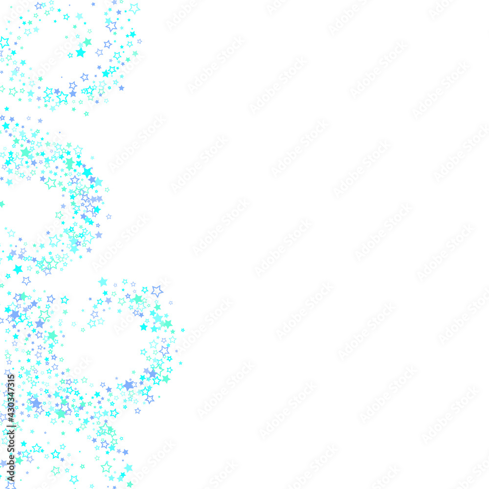 Blue, cyan, turquoise glitter stars confetti Blue, cyan, turquoise glitter stars confetti