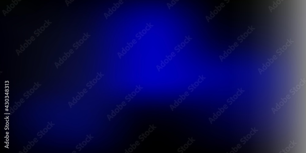 Dark blue vector gradient blur background.