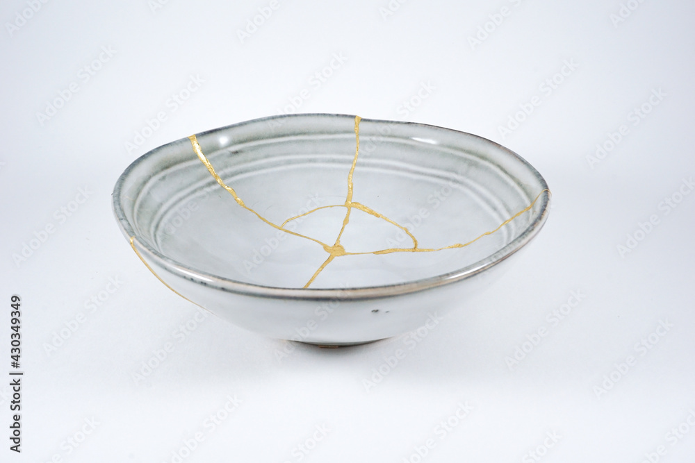 Gray japanese gold Kintsugi Gray japanese gold Kintsugi