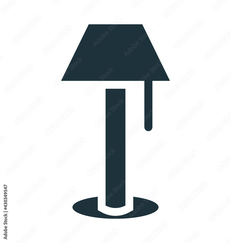 Table Lamp Vector Icon Table Lamp Vector Icon