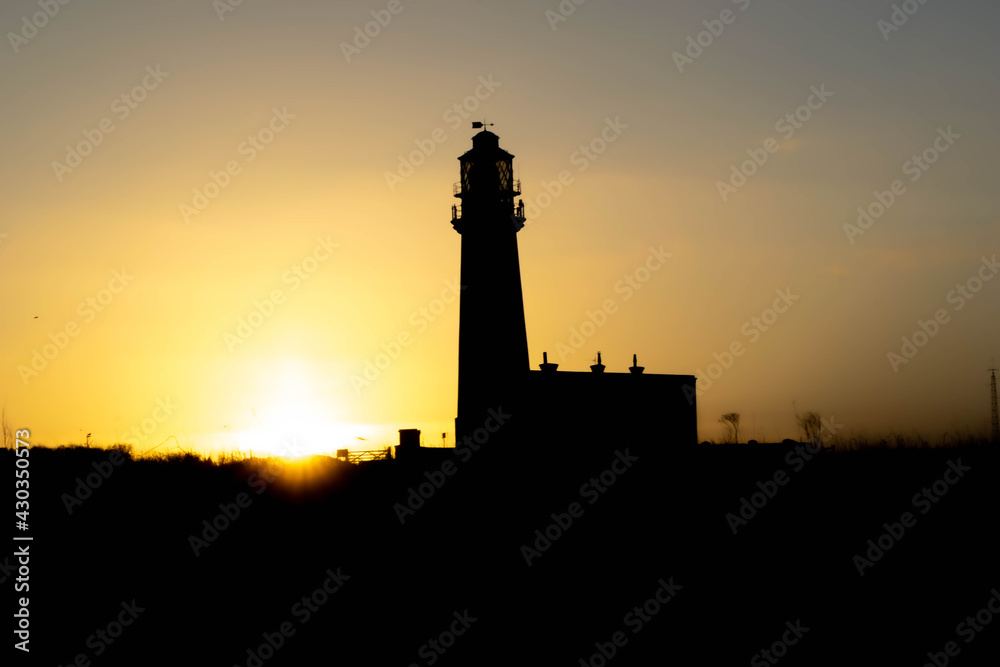 silhouette of the lighthouse
