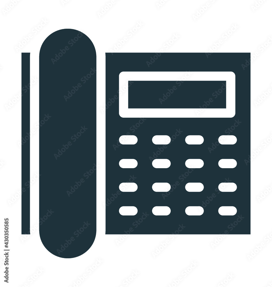 Landline Vector Icon Landline Vector Icon