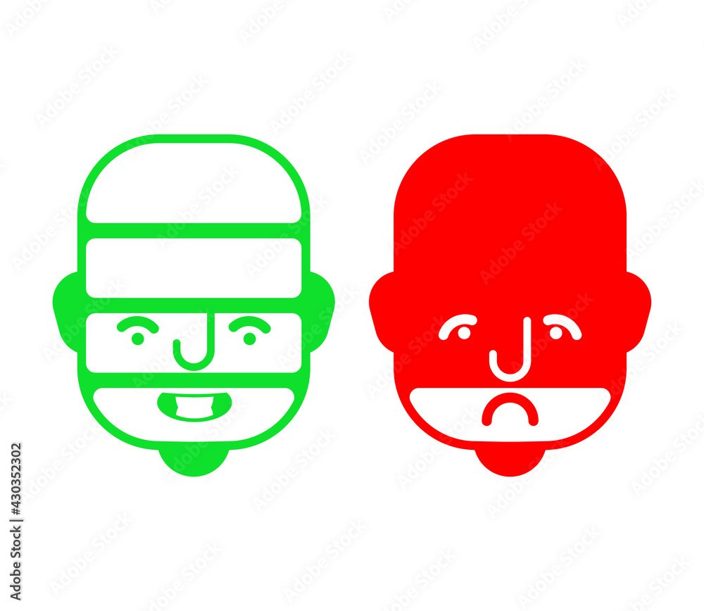 Charging battery man. Face Man high and low battery. Charging battery man. Face Man high and low battery.