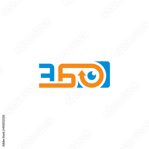 360 degree camera. Business logo design.