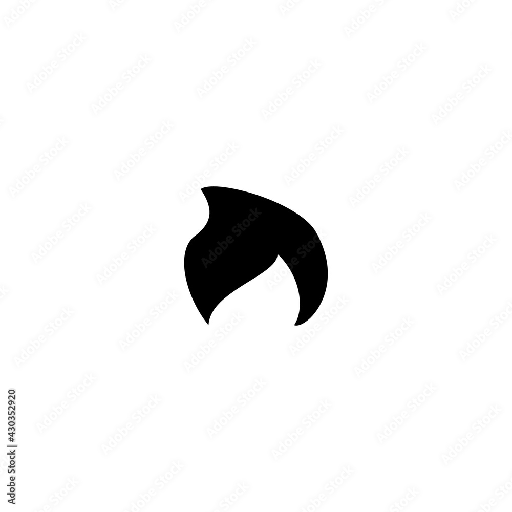 Man hair flat icon. Simple style man barber poster background symbol. Logo design element. T-shirt printing. Vector for sticker. Man hair flat icon. Simple style man barber poster background symbol. Logo design element. T-shirt printing. Vector for sticker.