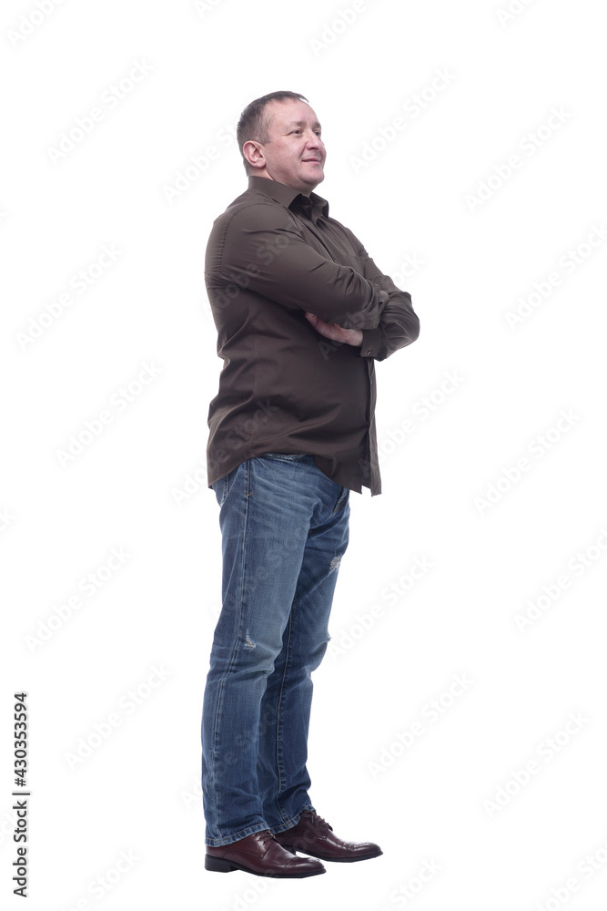 Mature man in casual clothes looking at the camera. Mature man in casual clothes looking at the camera.