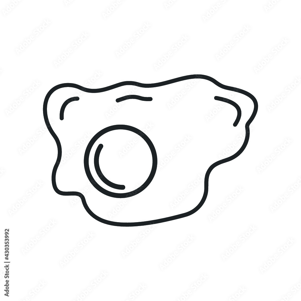 Omelette icon modern line style Omelette icon modern line style