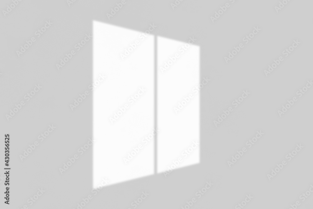 Window shadow drop on white wall background Window shadow drop on white wall background