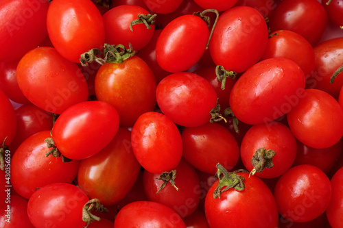 Red ripe organic tomato background