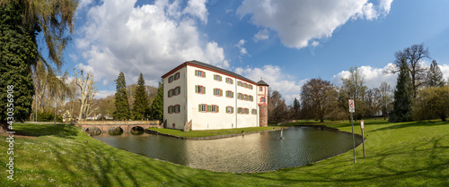 Panorama vom Wasserschloss in Michelfeld im Angelbachtal, Baden Wuertenberg, Deutschland photo