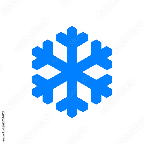 Schneeflocke und Hintergrund
