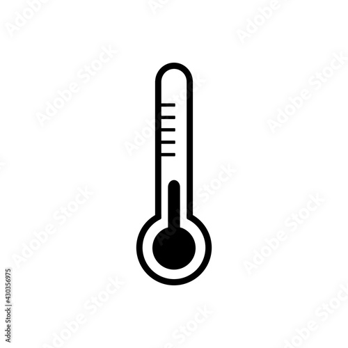 Thermometer und Hintergrund