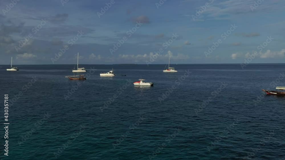 Traditional fishing boats in the Indian Ocean. Traditional fishing boats in the Indian Ocean.