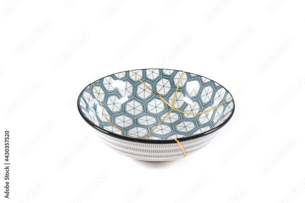 Japanese Kintsugi texture bowl Japanese Kintsugi texture bowl