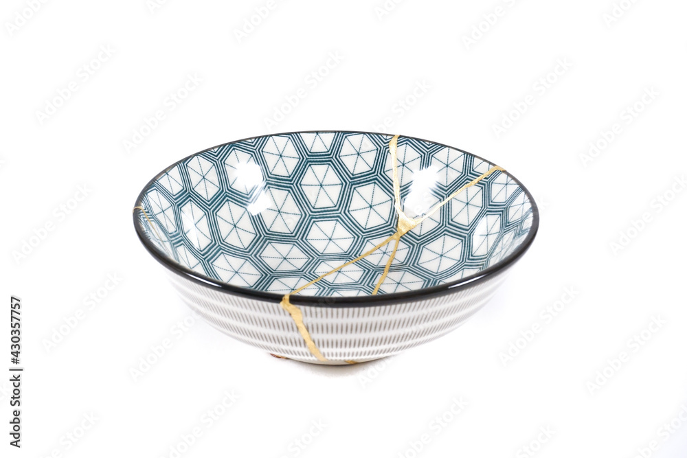 Japanese Kintsugi texture bowl Japanese Kintsugi texture bowl