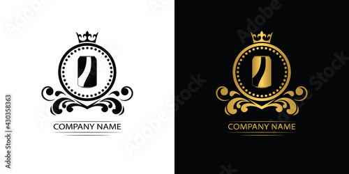 beer, beer pub logo template luxury royal vector company decorative emblem with crown	
